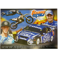 Team SPU V8 Supercar Bike Freestyle Poster