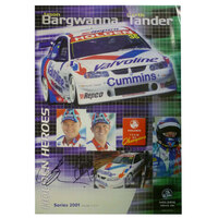 01 Jason Bargwanna Garth Tander 3/4 Poster Signed