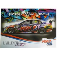 Holden Jacques Villeneuve V8 Supercars Poster