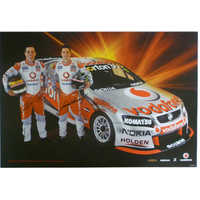 Holden Jacques Villeneuve V8 Supercars Signed Poster