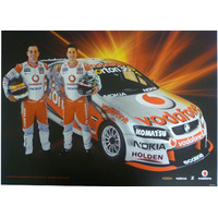Craig Lowndes Jamie Whincup V8 Supercars Poster
