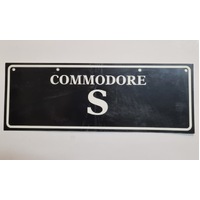 Holden VS Commodore S Pack Dealer Showroom Number Plate