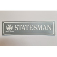 Holden Prestige VS Statesman Dealer Showroom Number Plate