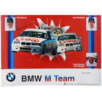 Signed BMW M Team Paul Morris Poster
