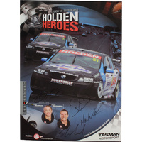 Signed Tasman Motorsport 2008 Holden Heroes Poster