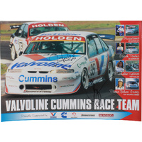 Signed Richards & Bargwanna Valvoline Cummins Race Team Poster