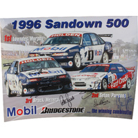 Signed 1996 Sandown Poster