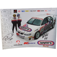 Signed 1999 Wynn's Racing Poster