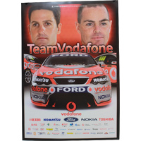 Craig Lowndes & Jamie Whincup Team Vodafone Poster