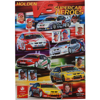 2001 Holden V8 Supercar Heroes Poster