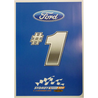 #1 Ford Poster - Sydney 500 2009