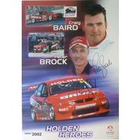 Signed Holden Heroes 2002 Peter Brock & Craig Baird