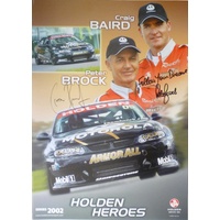 Signed Holden Heroes 2002 Peter Brock & Craig Baird