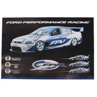 Signed Craig Lowndes Ford Performance Racing Poster