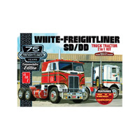 New Sealed AMT 1:25 White Freightliner SD/DD Prime Mover Plastic Model Kit 2 in 1