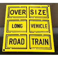 1:50 Kenworth Mack Universal Plastic Signs Over Size, Road Train, Long Vehicle 