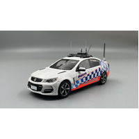 1:43 NSW Police Highway Patrol 2018 VF Series II Commodore Sedan White