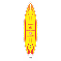 Pre Order Licensed HOLDEN SANDMAN Tribute Chrome Yellow Fibreglass Surfboard HQ Full Size