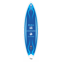 Pre Order Licensed HOLDEN SANDMAN Tribute Windsor Blue Fibreglass Surfboard HZ Full Size