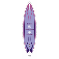 Pre Order Licensed HOLDEN SANDMAN Tribute Royal Plum Fibreglass Surfboard HX HZ Full Size