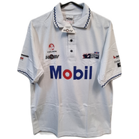 BNWT Holden Racing Team Mobil Polo Shirt 1996 Vintage Large HSV Lowndes Brock