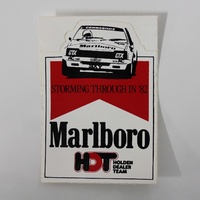 Original HDT Marlboro VH Commodore Storming Through In 82 Sticker PC