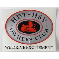 HDT HSV Owners Club Sticker