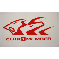 HRT Club 1 Member Sticker