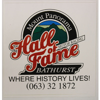 Mt Panorama Hall of Fame Sticker