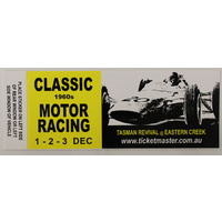Classic 1960s Motor Racing Tasman Revival Sticker