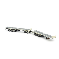 1:50 Tekno Road Train Flat Top Set With Dolly White