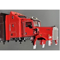 New 1:50 Kenworth Drake 509 Roso Red Cab Sleeper & Bonnet Complete