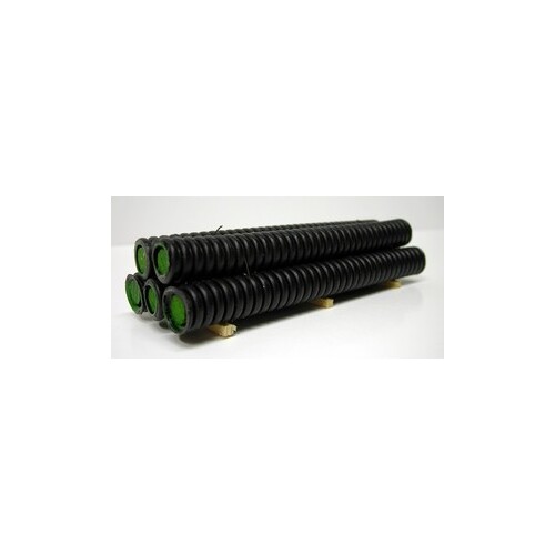 Stack Of Ribbed Plastic Pipes Transport Loads Suit 1:50 scale