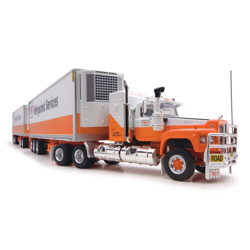 1:64 Mack TNT Express Refrigerated Services Freight Road Train set 