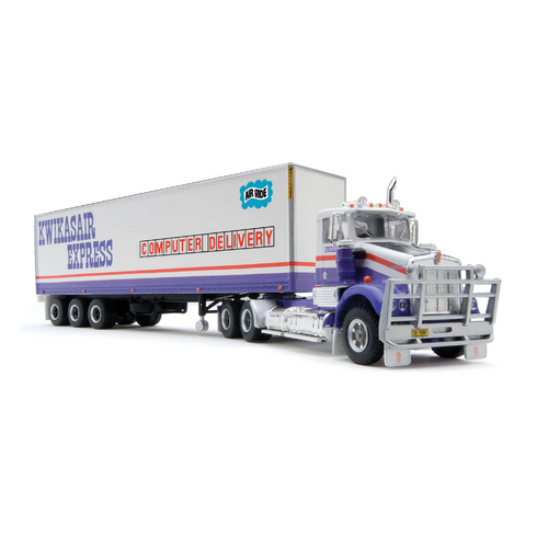 1:64 Kenworth Day Cab and Trailer Kwikasair Express 