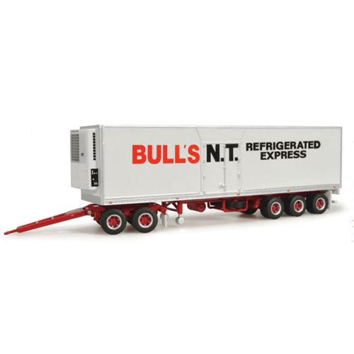 Highway Replicas 1:64 Refrigerated Freight Trailer - Bull's N.T. Express