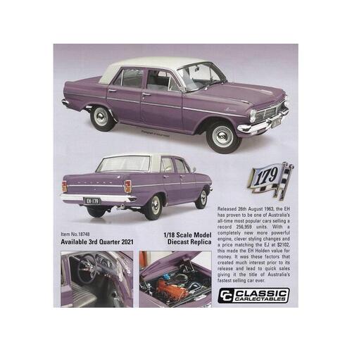 1:18 Holden EH Special JINDABYNE MAUVE Sedan 179 6 Cylinder 