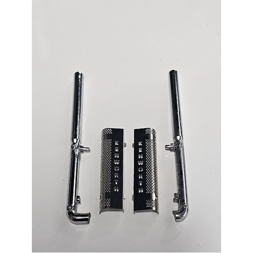 New 1:50 Kenworth Drake 509 Chrome Straight Stacks and Shields Cut