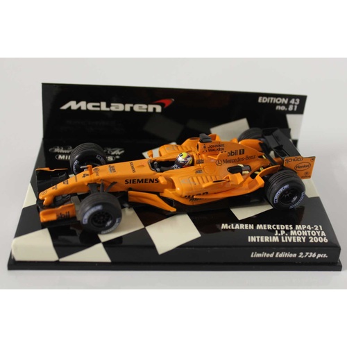 1:43 Juan Pablo Montoya McLaren F1 2006 MP4-21