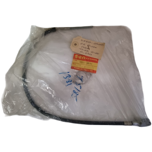 NOS Genuine Suzuki Motorcycle TS185 TC185 RL250 Rear Brake Cable 58510-29000