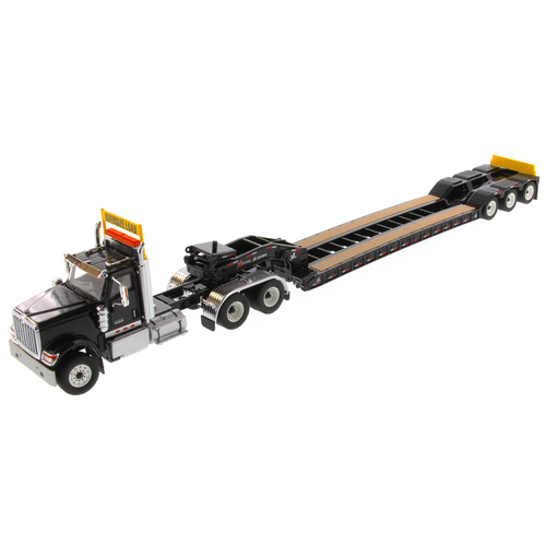 International HX520 & XL 120 Low-Profile HDG Trailer - Metallic Black