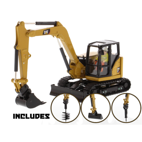 1:50 Cat 308E2 Mini Hydraulic Excavator 