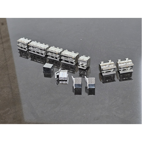 1:50 Drake Kenworth Assorted Chrome Tanks and Boxes