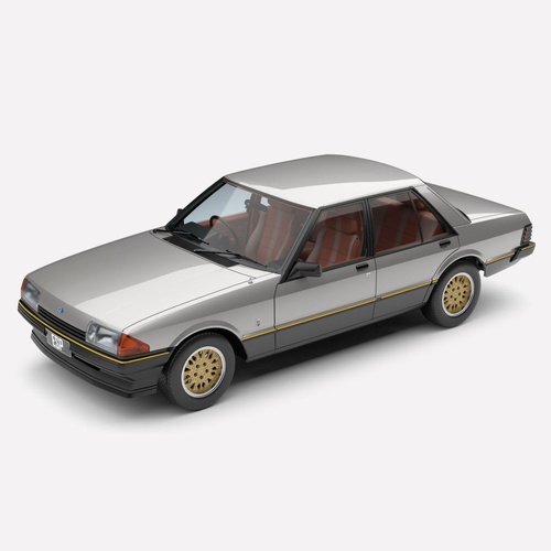 New 1:18 Diecast Ford 1979 XE Falcon Sedan ESP - Silver Grey Over Charcoal