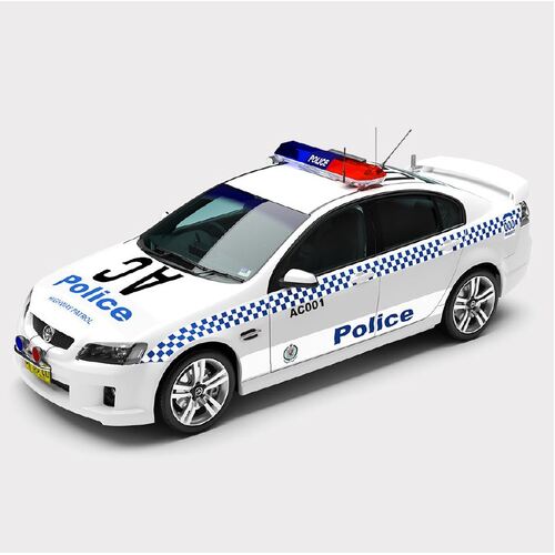 1:18 Holden VE Commodore SS NSW Police Highway Patrol Car Heron White