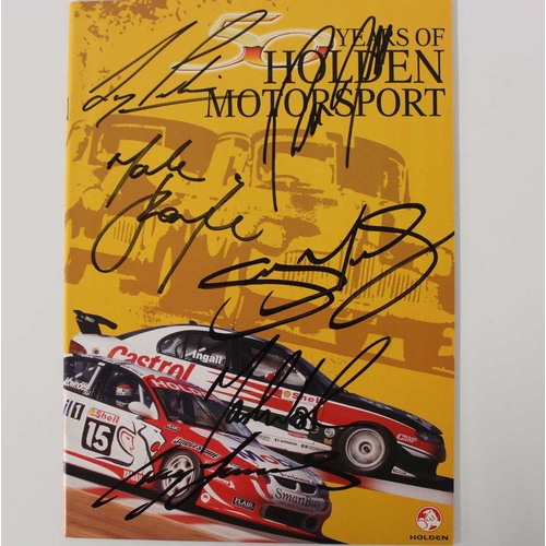 Signed 50 Years of Holden Motorsport Booklet