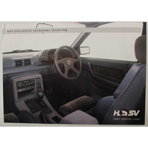 HSV VP Exclusive Interior Selector Leaflet
