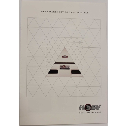 HSV VN/VP Promotional Booklet  -  What Makes HSV Very Special 
