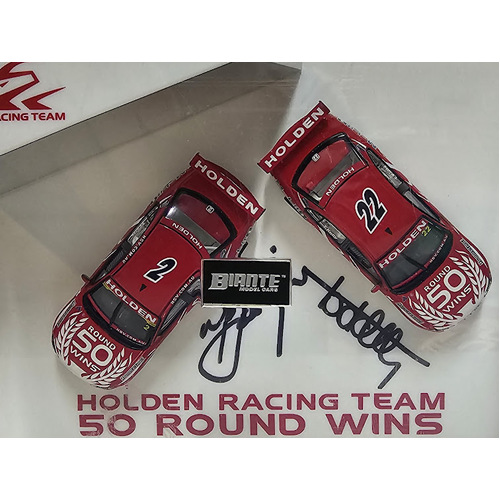 New Signed 1:64 HRT 50 Round WINS Mark Skaife Todd Kelly VZ Commodore 