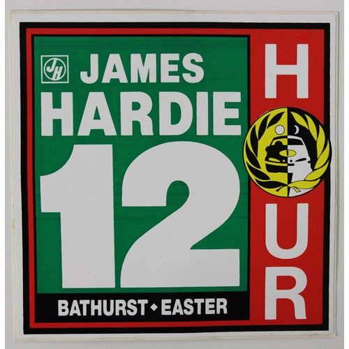 James Hardie 12 Hour Bathurst Sticker